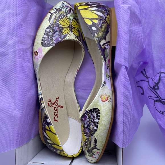BNWT NEEFS PRINTED BALLERINA FLATS Size 6 NEW IN BOX | Made in Turkey - Picture 12 of 12